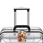 Dog Leather Luggage Tag with Stainless Steel Ring (2 PCS / Dog)