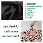 Luggage Cover Suitcase Protector + Luggage Tag (Coquette Pink Bows Leopard / XL)