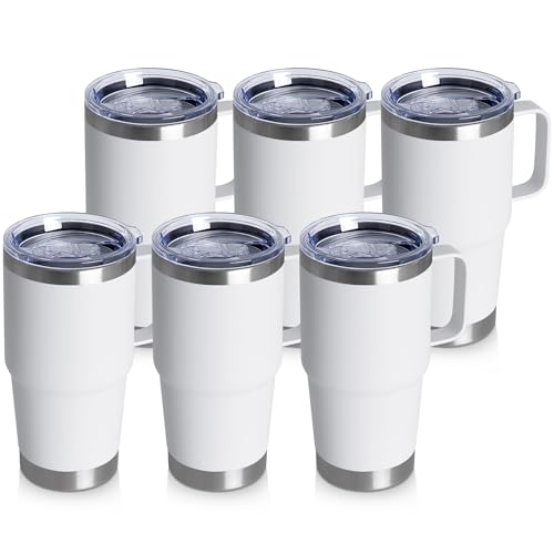 20oz Tumbler Bulk with Lid (White / 20 Ounces-6)