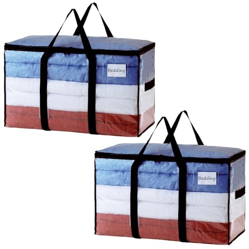 2 Pack Clear Extra Large Moving Bags (Clear / 2 Large)