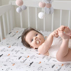 Baby Fitted Crib Sheets (Starsmoon Balloon / 52X28 Inch)