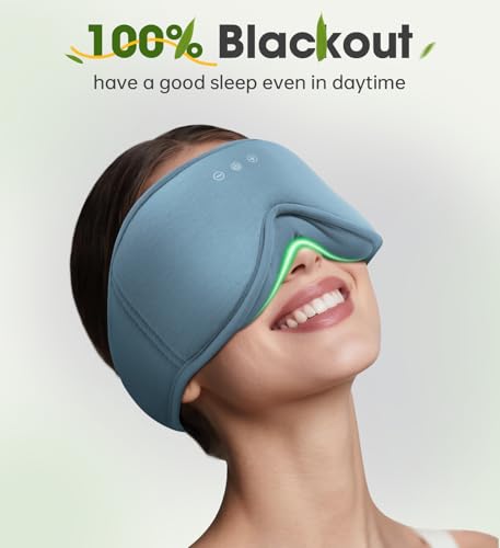 Sleep Mask with Bluetooth Headphones (Blue)
