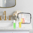 Travel Bottles for Toiletries 15 Pack White TSA Approved Bottles (I-White-15pcs)