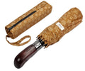 Folding Umbrella Real Wood Handle Maple Leaves Spicy Mustard (Maple Leaves Spicy Mustard)