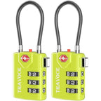 TSA Approved Luggage Locks (1.4*0.72*3.54 in / Lime 2 Pack)
