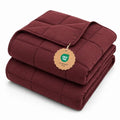 Weighted Blanket (10-burgundy / 48" x 72" | 15lbs)