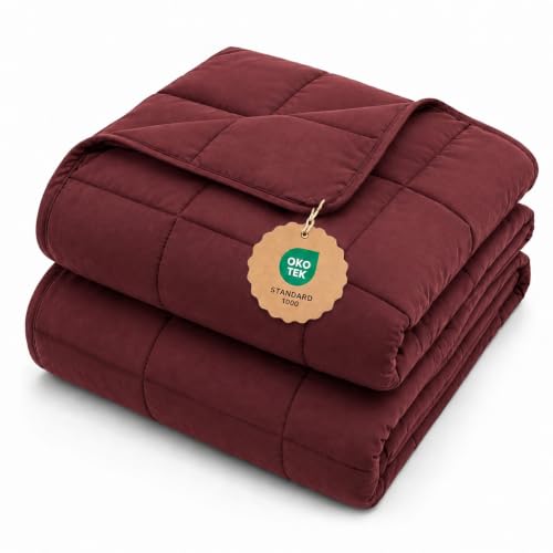 Weighted Blanket (10-burgundy / 48" x 72" | 15lbs)