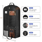 43" Heavy Duty Garment Bags Suit Bags Travel (43 inches x 6 inches - 3 Pack)