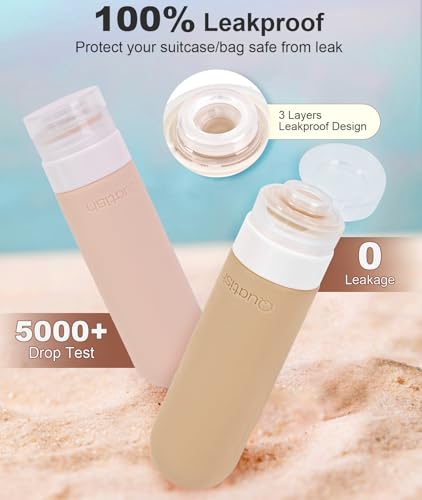 Travel Bottles for Toiletries (Brown)