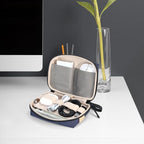 Small Electronics Organizer Travel Case (Blue)