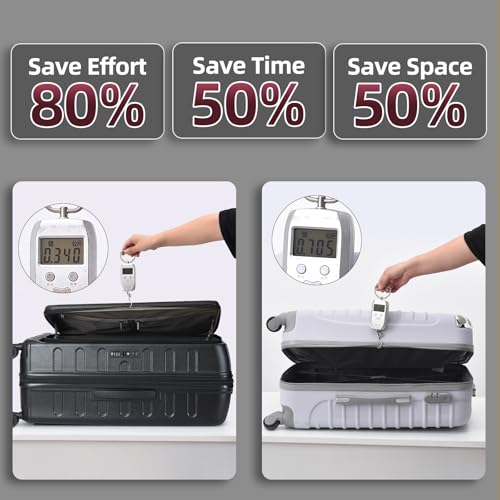 2 PCS 20 29 Luggage Sets (Dark Black / 20/29 Set)