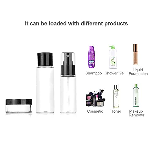 11 PCS Travel Bottles Kit (black)