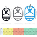 Shoe Holster For Backpack with Clip Hanger. Footwear Holder with a Carabiner for Sneakers (Red / Large)