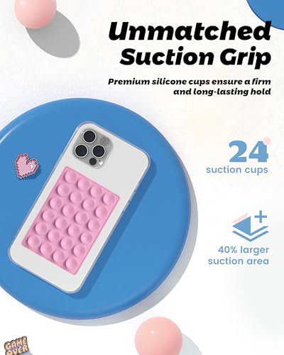 Airplane Travel Essentials Phone Holder (Peony Pink)