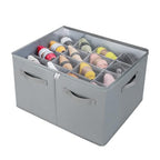 Shoe Organizer for Closet (Gray / Large(20.87''L x 16.54''W x 13.5''H))