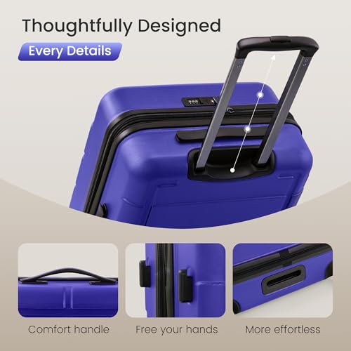 G Series Luggage set 4pcs (Royal Blue / 4-Piece Set (16/20/24/28in))