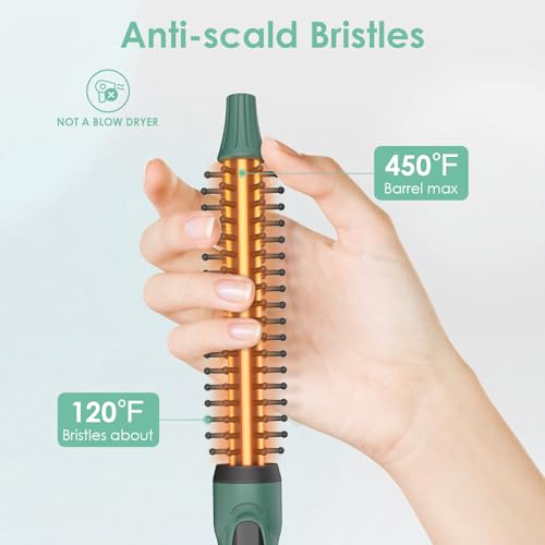 Mini Barrel Thermal Brush for Short Hair 0.35 Inch Curling Brush (0.35 Inch Barrel)