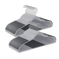 Plastic Clothes Hangers (50 Pack / Light Gray + Dark Gray)