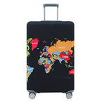 Travelkin Suitcase Covers For Luggage Tsa Approved Luggage Covers Protector (Map / XL)