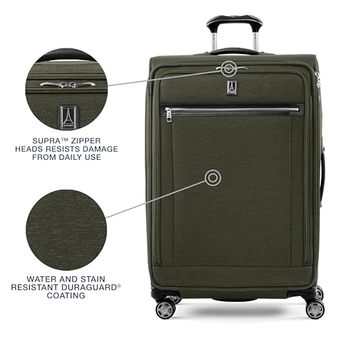 Platinum Elite Checked Luggage Spinner (Checked-Large 29-Inch / Pilot Green)