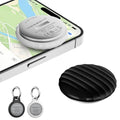 Tracker Tag 2 Pack [Apple MFi Certified] Bluetooth Trackers Works with Apple Find My (Black & White - 2 Pack)