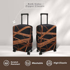 Luggage Cover Fits 27 (L / Gold Fragile)