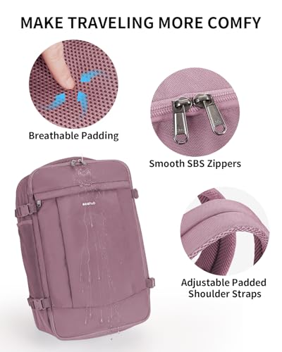 17'' Travel Backpack Airlines Approved Personal Item Carry On Bag Pink (Pink-2 / 17 inch underseat)