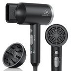 Ionic Hair Dryer with Diffuser (Sliver/Matte Black)