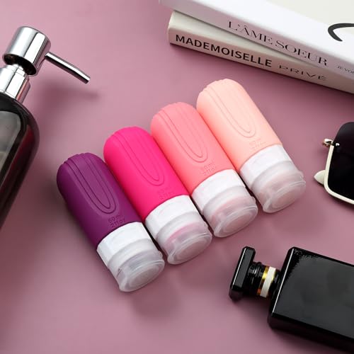 Travel Bottles for Toiletries (Dark-Purp-2oz)