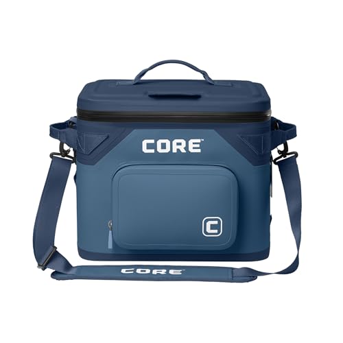 Magnetic Leak Proof 18 Can Soft Cooler with Waterproof Zipper (Navy / 18 Can)
