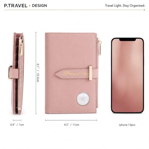 Passport Holder for Travel (Pink Pro)