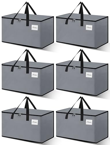 Heavy Duty Moving Bags (Grey / 93 L - 6 pcs - Regular)