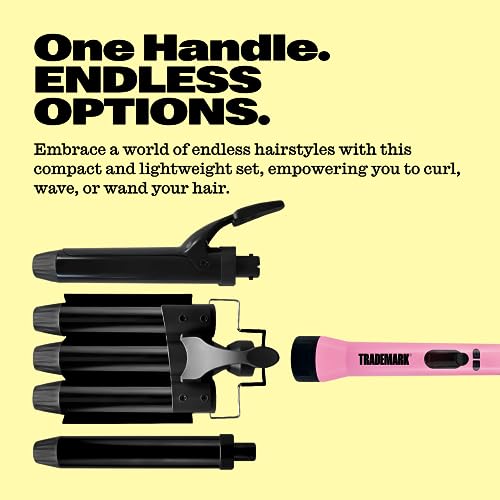 Interchangeable Iron Styling Kit (1.25 Inch Barrel (Interchangeable) / Pink/Black)