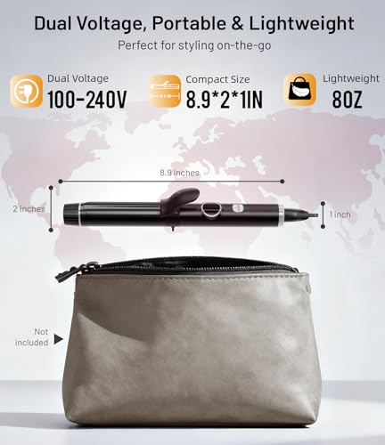 1 Inch Mini Travel Curling Iron