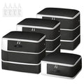 Comforter Storage Bag (Black / 4 Pack - 3-Layer)