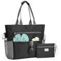 Beach Bag Waterproof Sandproof Large Capacity Foldable for Women (50L / Black)