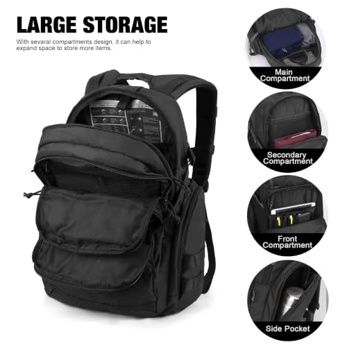 40L Tactical Backpack for Men (Black)