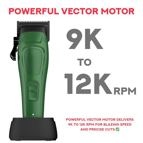 Darkstar 82 Metal Vector Motor Hair Clipper STC82 Green (Green)