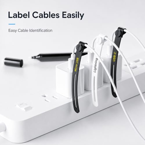 Silicone Cable Ties 10 Pack (White)