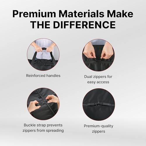 Professional Quality Large Nylon Duffel Bag (138L (35.4"x19"x12.6"))