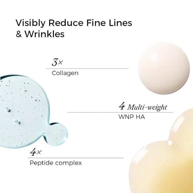 WNP collagen Serum Anti Aging,Oil-Suspension Serum|Barrier repair Firming Emergency Repair|WaterOilBalance| 4D hyaluronic acid|Single-Use Vials Skincare for Sensitiveskin((1.2ml/0.04 fl.oz.) (12ml)