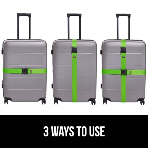 Heavy Duty Luggage Straps for Suitcase (Green)