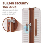 Expandable Luggage (White / DB/TB/24in)
