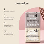 Rice Water Solid Shampoo and Conditioner Set for Hair Growth