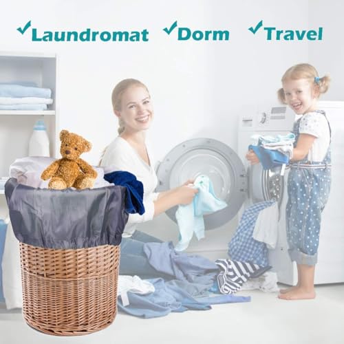 Heavy Duty Laundry Bag (Black+Gray / 48" x 28" x 1")