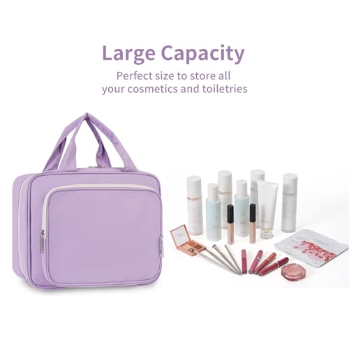 Hanging Toiletry Bag for Women (A-Purple / Medium)