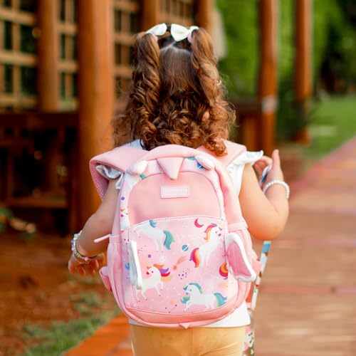Toddler Backpack for Girls 2 (Unicorn / Neoprene Toddler Backpack)