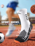 Crew Compression Running Socks (6-9 / A-white Gray Black-3pairs)