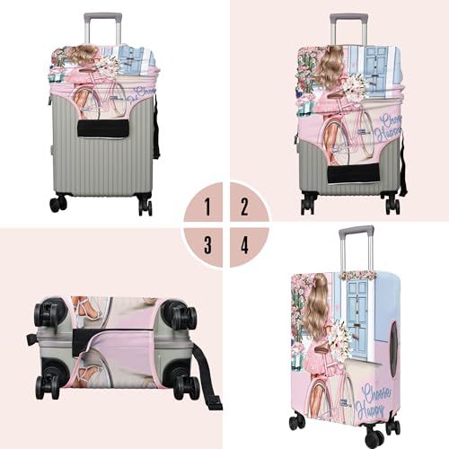 Travel Luggage Cover Suitcase Protector Fits 18 (Travel-3 / M(22-24in))