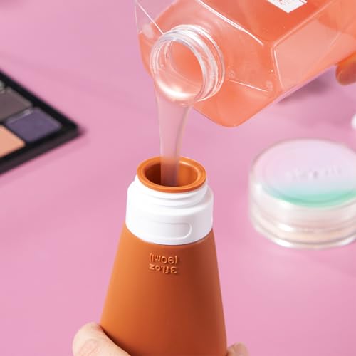 Travel Bottles for Toiletries (Brown 3oz / 3 Ounce)